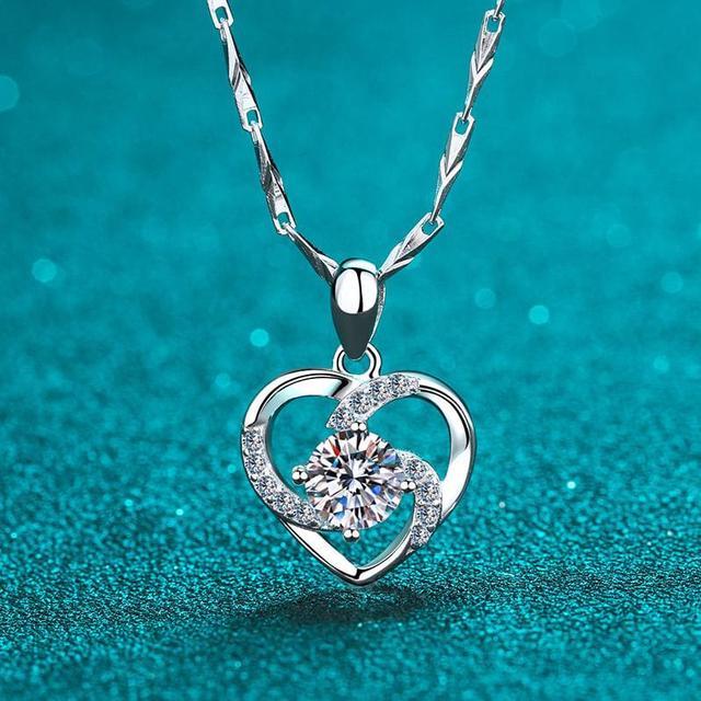 Buy the 18K Gold Over 925 Sterling Silver Womens Heart Pendant