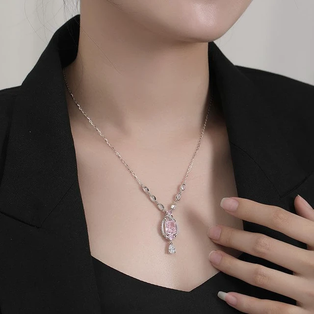 Alt view image 2 of 6 - WAHZAUS 925 Sterling Silver Necklaces for Women Girls, Chain 18"+2" Fashion Necklace for Women Teen Girls Gifts Birthday Gifts Christmas Gifts for Wife Girlfriend Silver Jewelry Gifts for Her