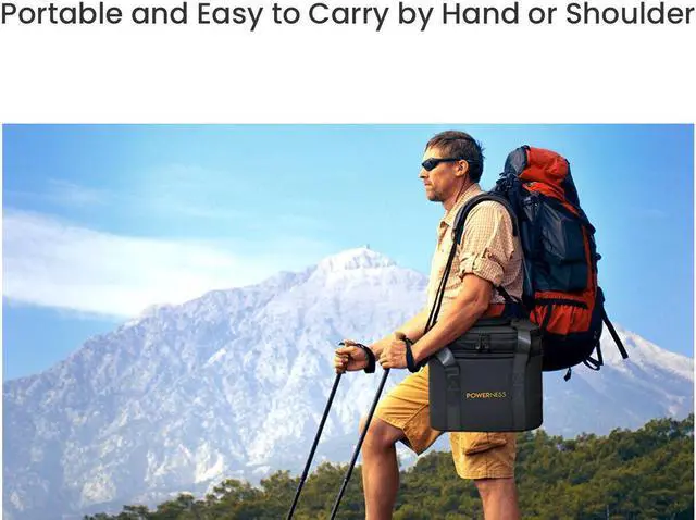 Alt view image 2 of 7 - POWERNESS Power Station Carrying Case Bag for 300W 500W Jackery Bluetti EcoFlow Yeti Anker Vtoman Lightweight Portable Waterproof