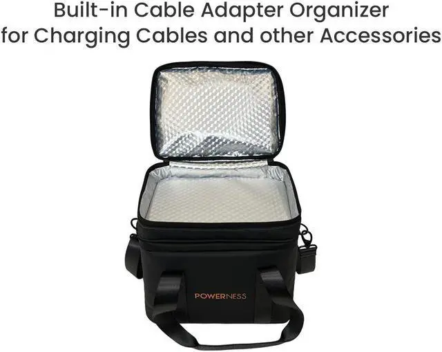 Alt view image 4 of 7 - POWERNESS Power Station Carrying Case Bag for 300W 500W Jackery Bluetti EcoFlow Yeti Anker Vtoman Lightweight Portable Waterproof