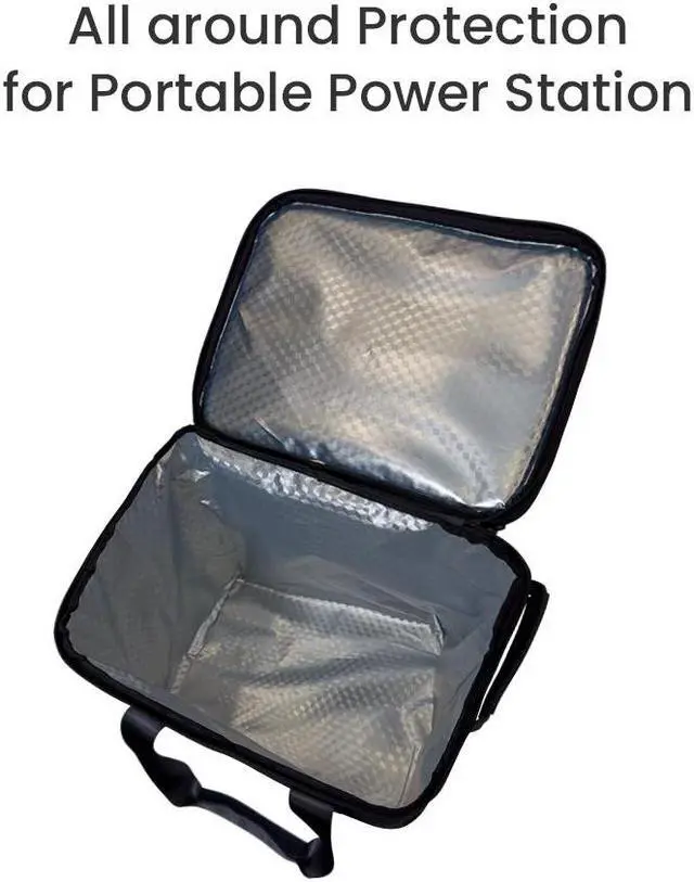 Alt view image 5 of 7 - POWERNESS Power Station Carrying Case Bag for 300W 500W Jackery Bluetti EcoFlow Yeti Anker Vtoman Lightweight Portable Waterproof