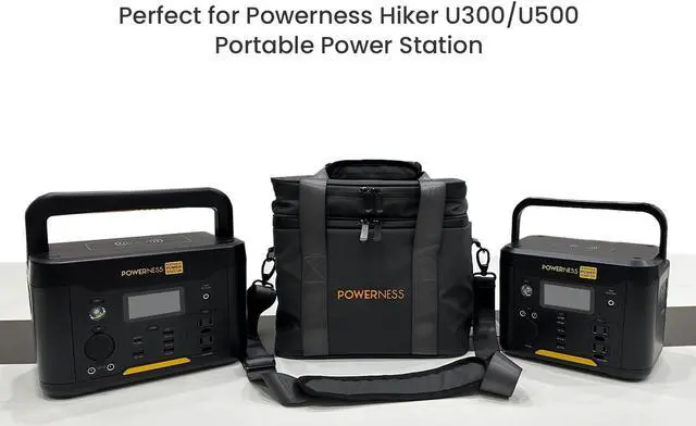 Alt view image 7 of 7 - POWERNESS Power Station Carrying Case Bag for 300W 500W Jackery Bluetti EcoFlow Yeti Anker Vtoman Lightweight Portable Waterproof