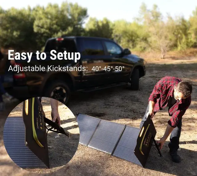 Alt view image 6 of 7 - POWERNESS 1500W/1566Wh Solar Power Station Generator w/ 200W Portable Solar Panel, LiFePO4 Battery w/ 3x1500W AC Outlets -  for Outdoor Camping and Home Backup -Buy and Get 10M Extension Cord for free