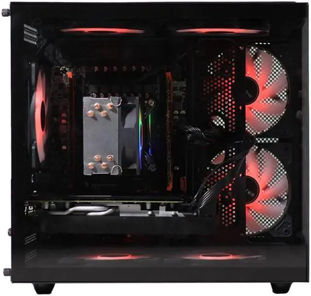 Alt view image 2 of 5 - ENvinda GAMING PC Desktop AMD Ryzen 5 5500 3.6 GHz, NVIDIA RTX 3050 , 500 GB NVME SSD, 16GB DDR4 RGB RAM 3200, 550W PSU, Windows 11 Home 64-bit.