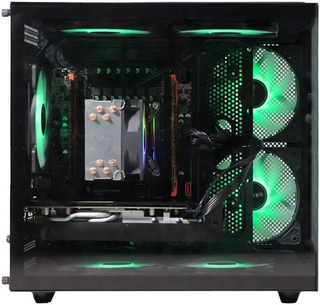 Alt view image 5 of 5 - ENvinda GAMING PC Desktop AMD Ryzen 5 5500 3.6 GHz, NVIDIA RTX 3050 , 500 GB NVME SSD, 16GB DDR4 RGB RAM 3200, 550W PSU, Windows 11 Home 64-bit.