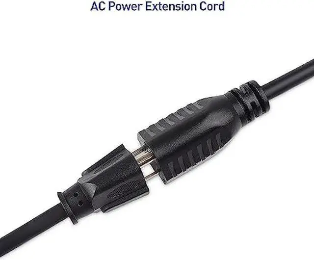 Alt view image 5 of 7 - Cable Matters 6-Pack 16 AWG Heavy Duty Short Power Extension Cord 1 ft in Black, UL Listed (Outlet Saver/Power Cord Extension / 3 Prong Extension Cords, NEMA 5-15P to NEMA 5-15R)