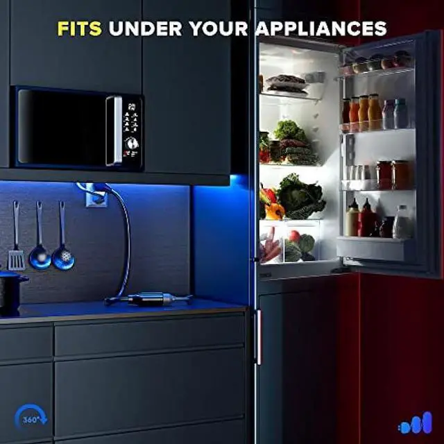 Alt view image 6 of 6 - Maximm Cable 3 Feet 360° Rotating Flat Plug Extension Cord/Wire, 3 Prong Grounded Wire 16 Awg Power Cord - Black UL Certified