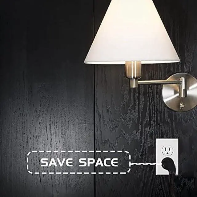 Alt view image 4 of 7 - Flat Plug Indoor Extension Cord, UL Listed, 16 Gauge 20FT Black 3 Prong Heavy Duty, 16/3 SJTW 13A Power Cord for Lights, Appliances, Home