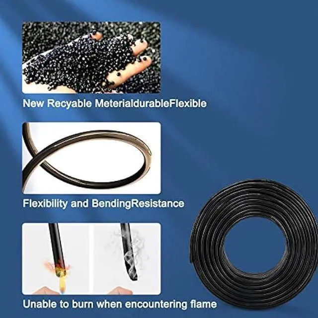 Alt view image 6 of 7 - 18 Gauge Electric Wire 18AWG Extension Cable Wire 16.4ft 3 Conductor Copper Wire with Ground 3 Core Blackwire RVV 0.75mm² Cord (300/500V)