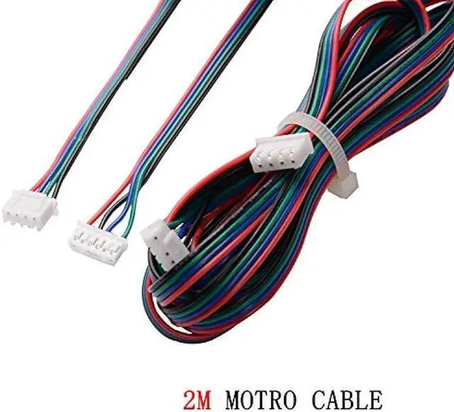Alt view image 4 of 7 - R REIFENG 4pcs 2M Motor Connector Cables XH2.54 4pin to XH2.0 6pin White Terminal Paralled Motor Wires for 3D Printer Stepper Motor Extension Cable
