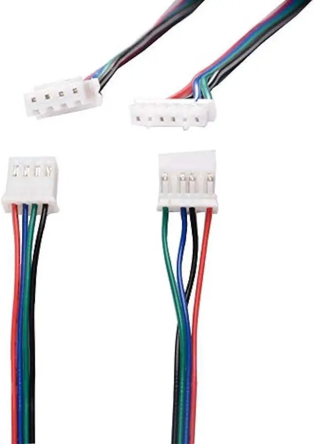 Alt view image 5 of 7 - R REIFENG 4pcs 2M Motor Connector Cables XH2.54 4pin to XH2.0 6pin White Terminal Paralled Motor Wires for 3D Printer Stepper Motor Extension Cable