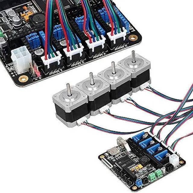 Alt view image 6 of 7 - R REIFENG 4pcs 2M Motor Connector Cables XH2.54 4pin to XH2.0 6pin White Terminal Paralled Motor Wires for 3D Printer Stepper Motor Extension Cable