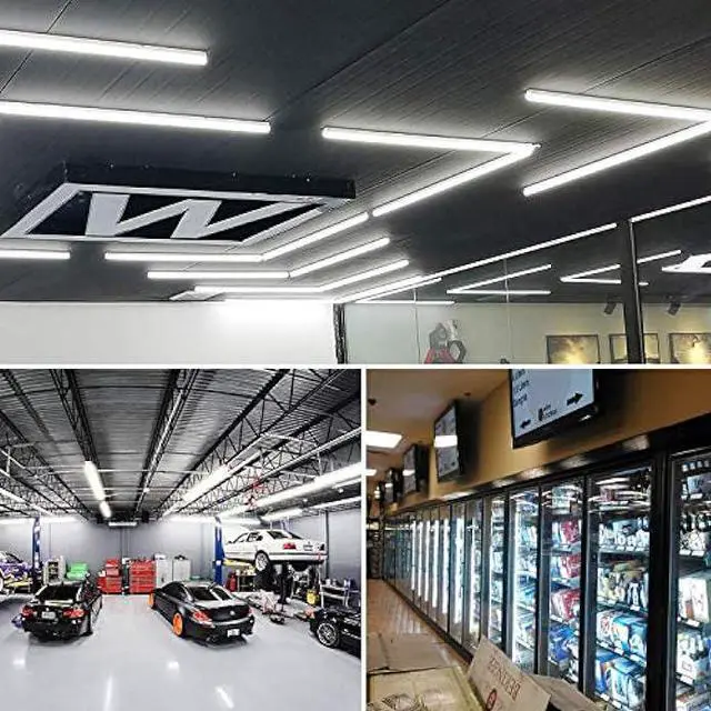 Alt view image 7 of 7 - T5 T8 Extension Cords, 9ft Connector Cord, 3-Prong Extended Power Cable for Integrated LED Tube Light, Single LED Shop Garage Light Fixture, Under Cabinet Lights (Pack of 2)