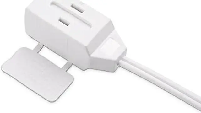 Alt view image 4 of 5 - Cable Matters 16 AWG 2 Prong Extra Long Extension Cord 25 ft, UL Listed 3 Outlet Extension Cords with Tamper Guard, 13 Amp, 1625 Watts, White