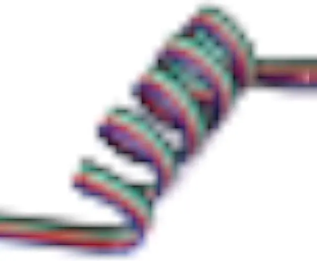 Alt view image 3 of 6 - TUOFENG 4 Core Cable 22awgElectrical Wire 40 Feet 4 Pin RGB Extension Cable Line Cord 4 Color for Single LED Strip Light
