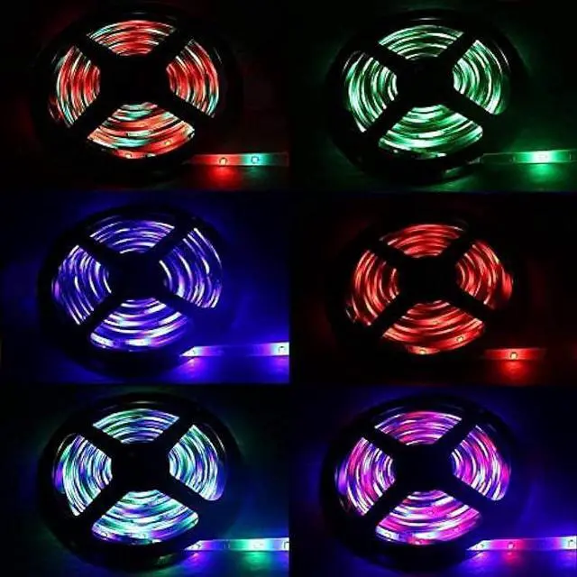 Alt view image 4 of 6 - 2-Port 44 Key IR LED Light Remote,RGB Control Box+ DC 12V 3A LED Power Supply Led Light Adapter+ 2 Pack 3.3FT Extension Cable for 3528 5050 RGB LED Strip Lights(Not Compatiable 24V LED Lights)