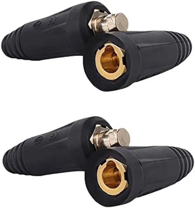 Main image of Welding Knight Welding Cable Joint Quick Connector Pair DINSE-Style 200Amp-300Amp (#4-#1) 35-50 SQ-MM 2-Set