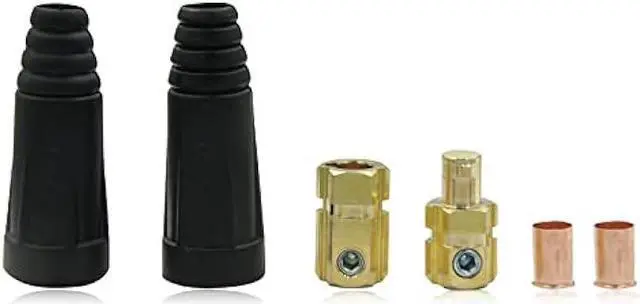 Alt view image 3 of 6 - Welding Knight Welding Cable Joint Quick Connector Pair DINSE-Style 200Amp-300Amp (#4-#1) 35-50 SQ-MM 2-Set