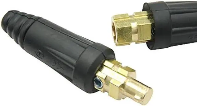 Alt view image 4 of 6 - Welding Knight Welding Cable Joint Quick Connector Pair DINSE-Style 200Amp-300Amp (#4-#1) 35-50 SQ-MM 2-Set