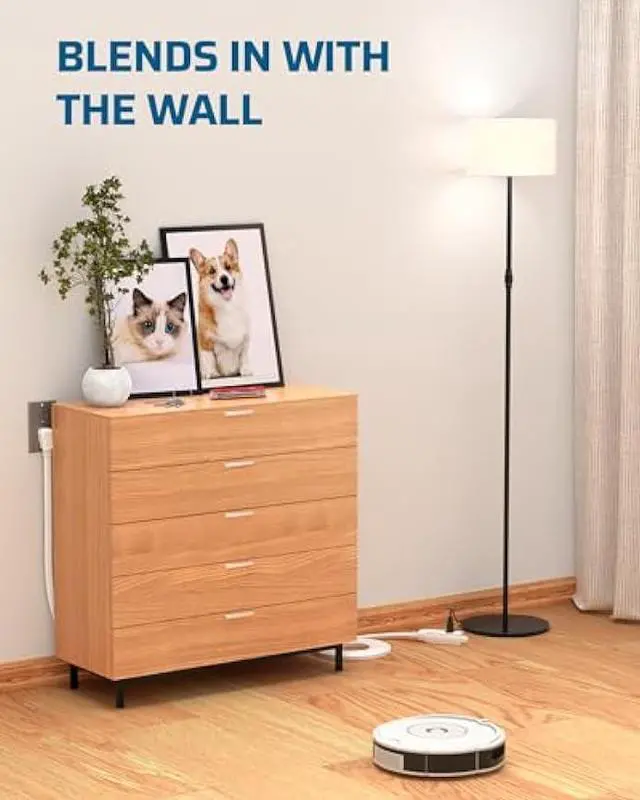 Alt view image 5 of 7 - DEWENWILS 3 Outlet Extension Cord with Flat Plug, 25 FT 16/3 Awg Grounded Power Cable for Indoor Use, SPT-3 Cord, White, ETL Listed, 1 Pack