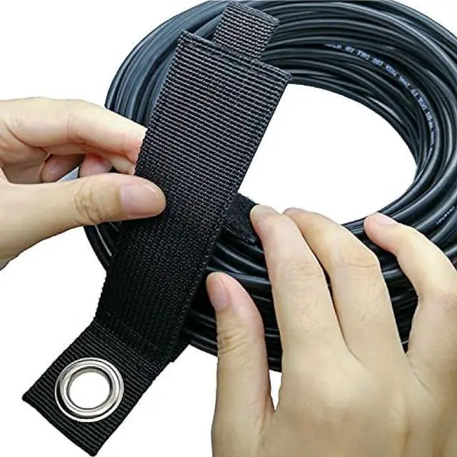 Alt view image 7 of 7 - ZTSXLLIM Heavy-Duty Storage Straps (Assorted 10 Pack) - Extension Cord Storage, Organizer, Cord Wrap Keeper, Cable Straps for Tools, Hoses, Rope, RV, Workshop and Garage Wall Storage and Organization