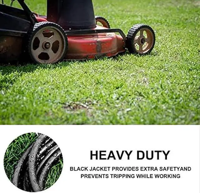 Alt view image 6 of 7 - GREATIDE 3 Ft Outdoor GFCI Lighted Extension Cord with 3 Power Outlets, 15 Amp 12/3 SJTW Heavy Duty Black Pigtail Extension Cable with 3 Prong Grounded Plug for Safety, UL Listed