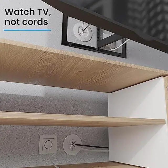 Alt view image 4 of 6 - in Wall Cable Management Kit for TV - TV Cord Hider Kit, Cord Hiders for TV on Wall, Wire Hiders for TV on Wall & Behind Wall TV Wire Kit Cable Hider for Wall Mount TV Cable Hider Wall kit (White)