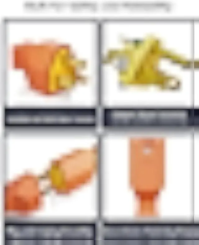 Alt view image 3 of 7 - ELEGRP Extension Cord Ends - Male and Female Replacement Plug and Connector Set, Straight Blade, 15A 125V, 2 Pole 3 Wire Grounding, UL Listed, Orange, 2 Sets