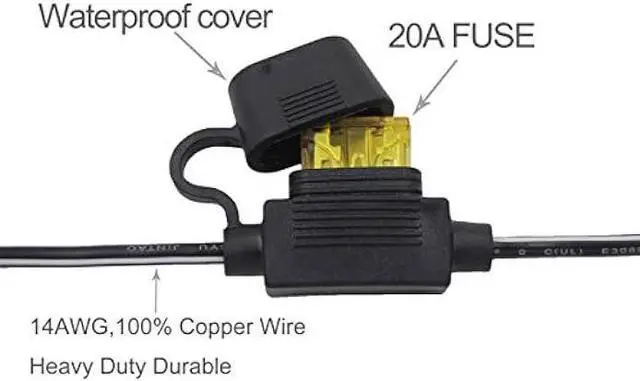 Alt view image 3 of 7 - 12FT 14AWG Battery Alligator Crocodile Clip to 2 SAE Connector Extension Cable,12V SAE Quick Release Adapter to Alligator Clips Quick Disconnect Cable