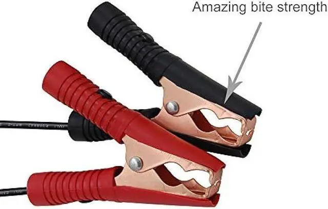 Alt view image 5 of 7 - 12FT 14AWG Battery Alligator Crocodile Clip to 2 SAE Connector Extension Cable,12V SAE Quick Release Adapter to Alligator Clips Quick Disconnect Cable