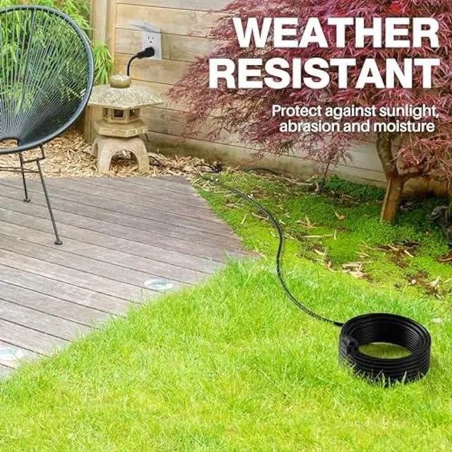 Alt view image 7 of 7 - Extension Cord 12 FT, 3 Prong Extension Power Cord, 16/3 Gauge Flexible Cold, 13A 1625W 16AWG, 3 Prong Electric Cord, ETL, Black Cable with 25 Cable Ties