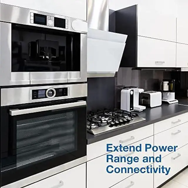 Alt view image 5 of 7 - Appliance Extension Cord - 25ft Heavy Duty Extension Wire for Air Conditioner, Refrigerator, & All Major Appliances - 14 Gauge High Voltage 3 Prong Flat-End Appliance Cord for Indoor Power by DDON USA