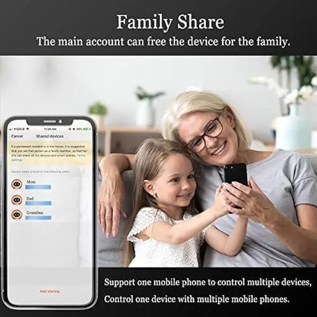 Alt view image 6 of 6 - Jinvoo Smart Power Strip USB WiFi Surge Protector Extension Cord, Voice Control Compatible with Alexa & Google Assistant, IFTTT,Remotely ComtrolTimer Schedule, Family Sharing,Overload Protection