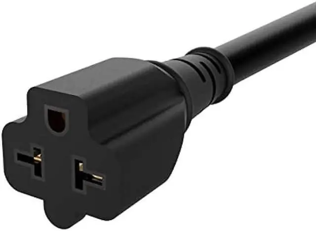 Alt view image 5 of 7 - 1-Foot 12 AWG 15 Amp Household Plug to 20 Amp Adapter Cable,Nema 5-15P to 5-15R/20R,5-15P to 6-15R/20R T-Blade 20-Amp to 15-Amp Extension Cord Heavy Duty 15A 125V to 20A 250V AC Power-Cable