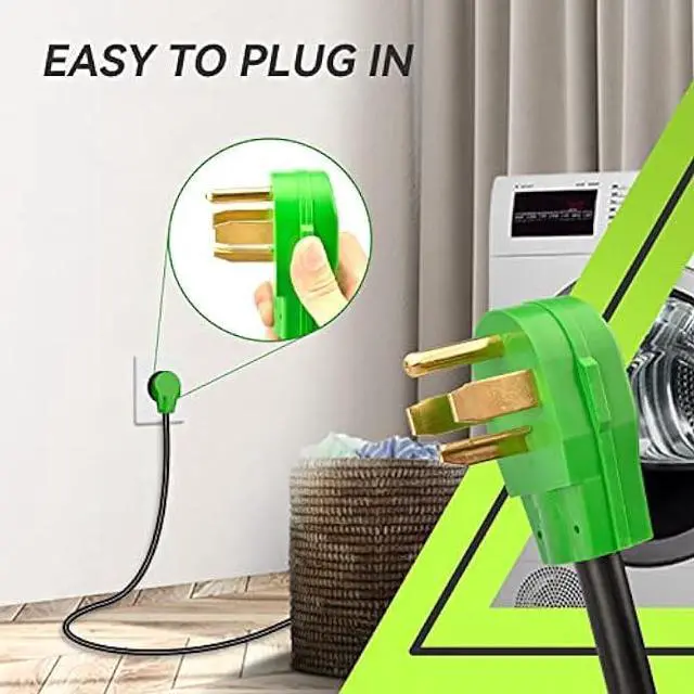 Alt view image 3 of 6 - RVMATE 4 Prong Dryer/EV Extension Cord 25 Feet, 30 Amp NEMA 14-30P to 14-30R 125V/250V Waterproof PVC Jacket, Perfect for Dryer Power Extension and Level 2 EV Charging, ETL Listed