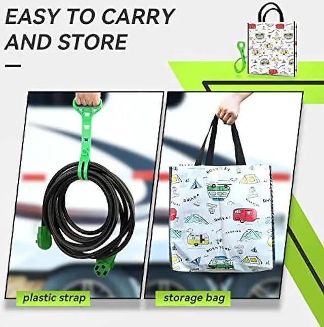 Alt view image 5 of 6 - RVMATE 4 Prong Dryer/EV Extension Cord 25 Feet, 30 Amp NEMA 14-30P to 14-30R 125V/250V Waterproof PVC Jacket, Perfect for Dryer Power Extension and Level 2 EV Charging, ETL Listed