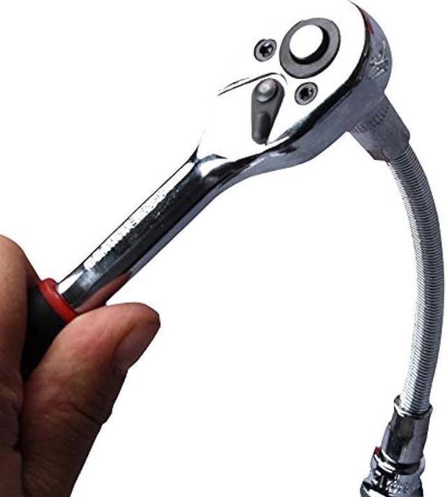Alt view image 7 of 7 - Flexible Drill Bit Extension Kits, DaKuan Fabulous 6 Pcs Flexible Socket Extension Cable and Screwdriver Soft Shafts Set, Universal Drill Connectors, Flex Bar Tools