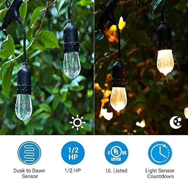 DEWENWILS Outdoor Timer for Halloween Lights, Waterproof Outlet Timer  Outdoor with 2 Grounded Electrical Outlets, 100FT Control Range, Light  Timer for Outdoor Lighting, 15A 1/2HP, UL Listed