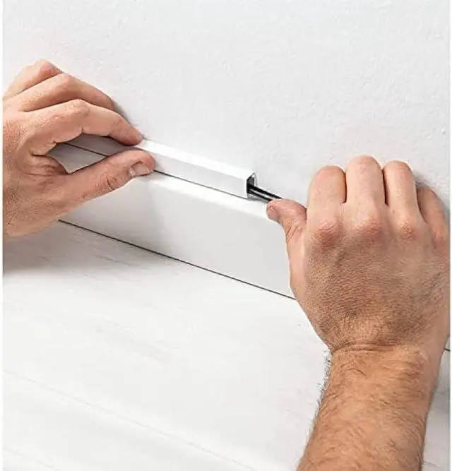 Alt view image 5 of 5 - Cable Trunking Raceway 192 Self-Adhesive Paintable Cord Management, Cord Cover in a Roll Includes Junction Pieces and Easy to Store for Home and Office, 5/8 x 1.25 x 192 by Easylife Tech