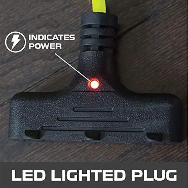 Alt view image 5 of 6 - Iron Forge 30Ft Green Retractable Extension Cord Reel with Breaker Switch & 3 Grounded Electrical Power Outlets - 16/3 SJTW Durable Cable - Perfect for Ceiling or Wall Mount