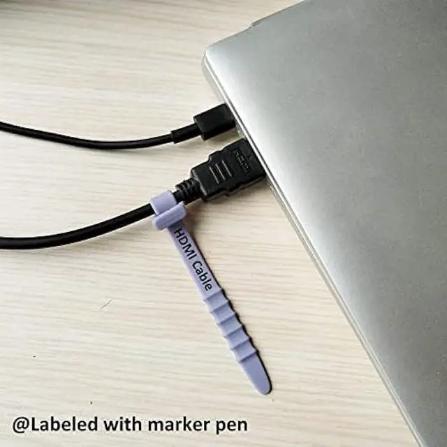 Alt view image 3 of 6 - Silicone Zip Ties, Reusable Zip Ties, Rubber Cable Ties Straps for Wire Management, Elastic Silicone Ties Cable Organizer for Home Office, Cord Ties Three Sizes 4.5 5.9 and 7.1(5+5+5Pcs Multicolor)