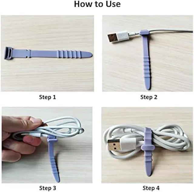 Alt view image 6 of 6 - Silicone Zip Ties, Reusable Zip Ties, Rubber Cable Ties Straps for Wire Management, Elastic Silicone Ties Cable Organizer for Home Office, Cord Ties Three Sizes 4.5 5.9 and 7.1(5+5+5Pcs Multicolor)