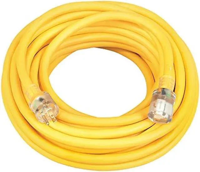 Main image of Woods Southwire 02688 10/3 50-Foot Vinyl Outdoor Extension Cord with Lighted End ; Yellow ; 50 ft - 26888802