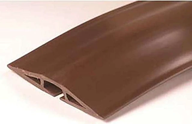 Alt view image 2 of 3 - C2G/Cables to Go 16329 Wiremold Corduct Overfloor Cord Protector, Brown (5 Feet)