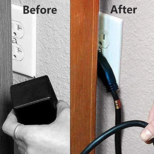 Alt view image 5 of 6 - FIRMERST 10ft 1875W Flat Plug Extension Cord 14 AWG Black 15A