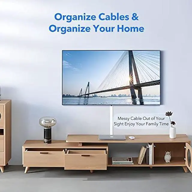 Alt view image 4 of 6 - Yecaye PVC Wire Covers for Cords on Wall, One-Cord Cable Concealer Kit, Paintable Cable Raceway Management, 304in Cord Hider, Max for 2 Small Cords for Home Office, W0.59in H0.4in