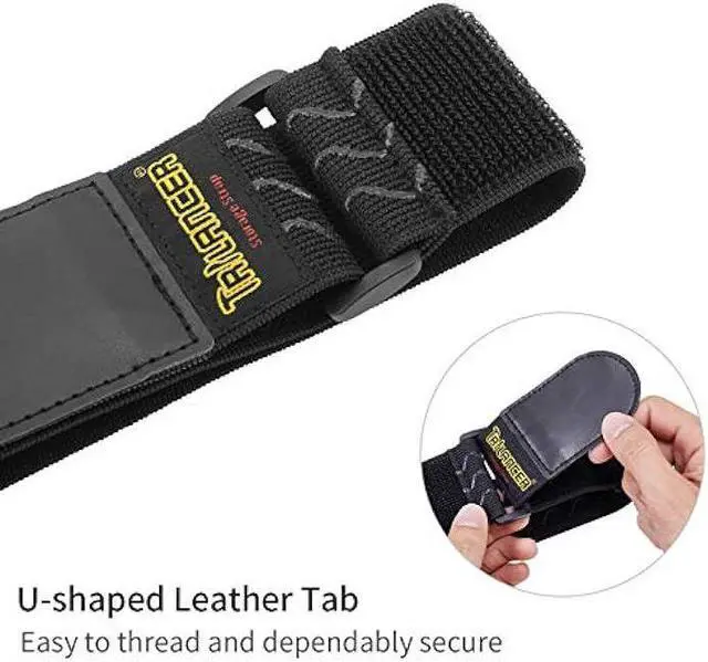Alt view image 5 of 6 - Trilancer Elastic Cinch Straps with Anti-Slip Strips, 2 x 18(8 Pack) Hook and Loop Storage Straps with Buckle, Bundling Straps for Extension Cords, Cables, Ropes, Hoses, Bike, Boat, Pant Garters