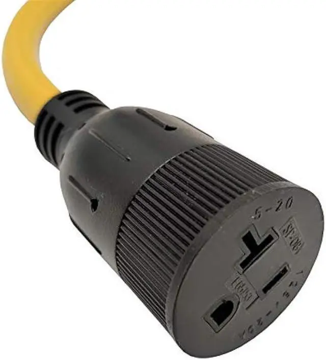 Alt view image 4 of 7 - Parkworld NEMA 5-20 Extension Cord 5-20P to 5-20R (T Blade Female Also for 5-15R Adapter) 125V, 20A, 2500W (25FT)