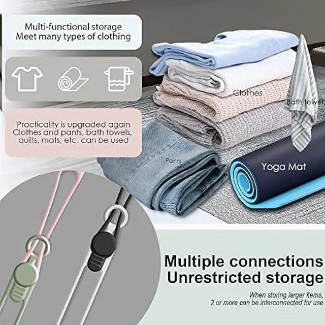 Alt view image 5 of 6 - Nearockle Silicone Cable Ties Cord Organizer for Cable Management, 24PCS 4.5 and 7.1 Reusable Cable Organizer Electronic Accessories for Home, Office, Kitchen, School, Travel (4 Colors)