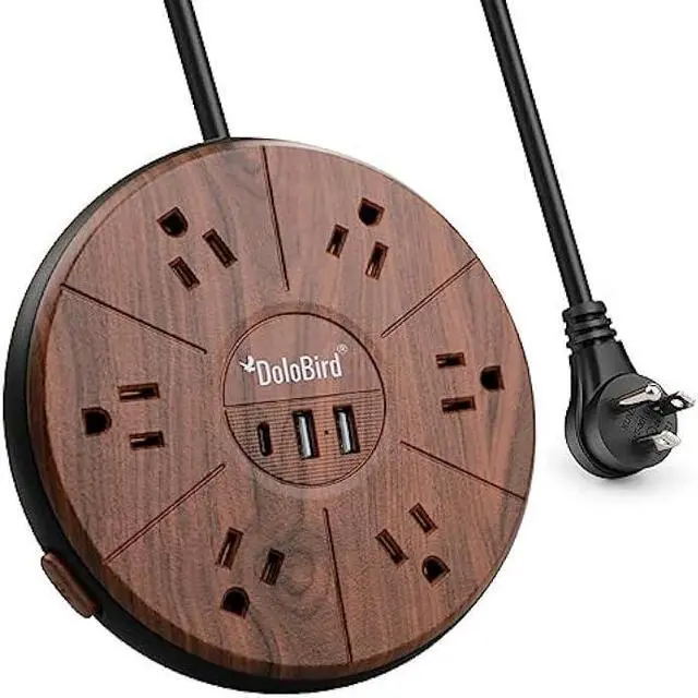 Main image of Power Strip Surge Protector 6 AC outlets with USB and USB-C PD 20W Fast Charging 15A 1875W high Power Output Widely Spaced Multi outlets Circuit Breaker Safeguard for Home,Office, Dorm Room